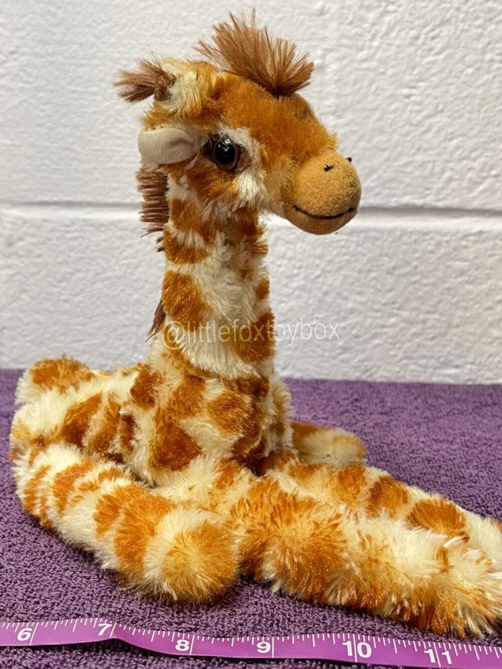 Peek-A-Boo Toys Giraffe Plush Brown Cream Wildlife Safari Stuffed Animal ESSA